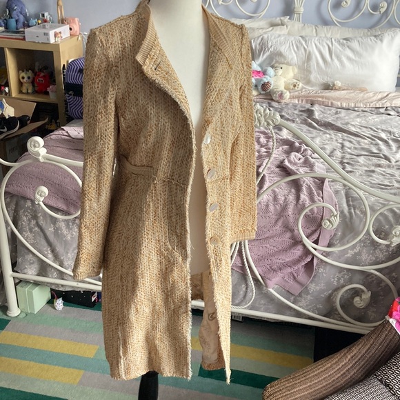 Womens Jacket made in France, rare brand: Gilles Dufour, lining has design - Picture 2 of 8